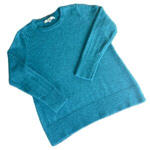 LOFT Turquoise Crew Neck Sweater